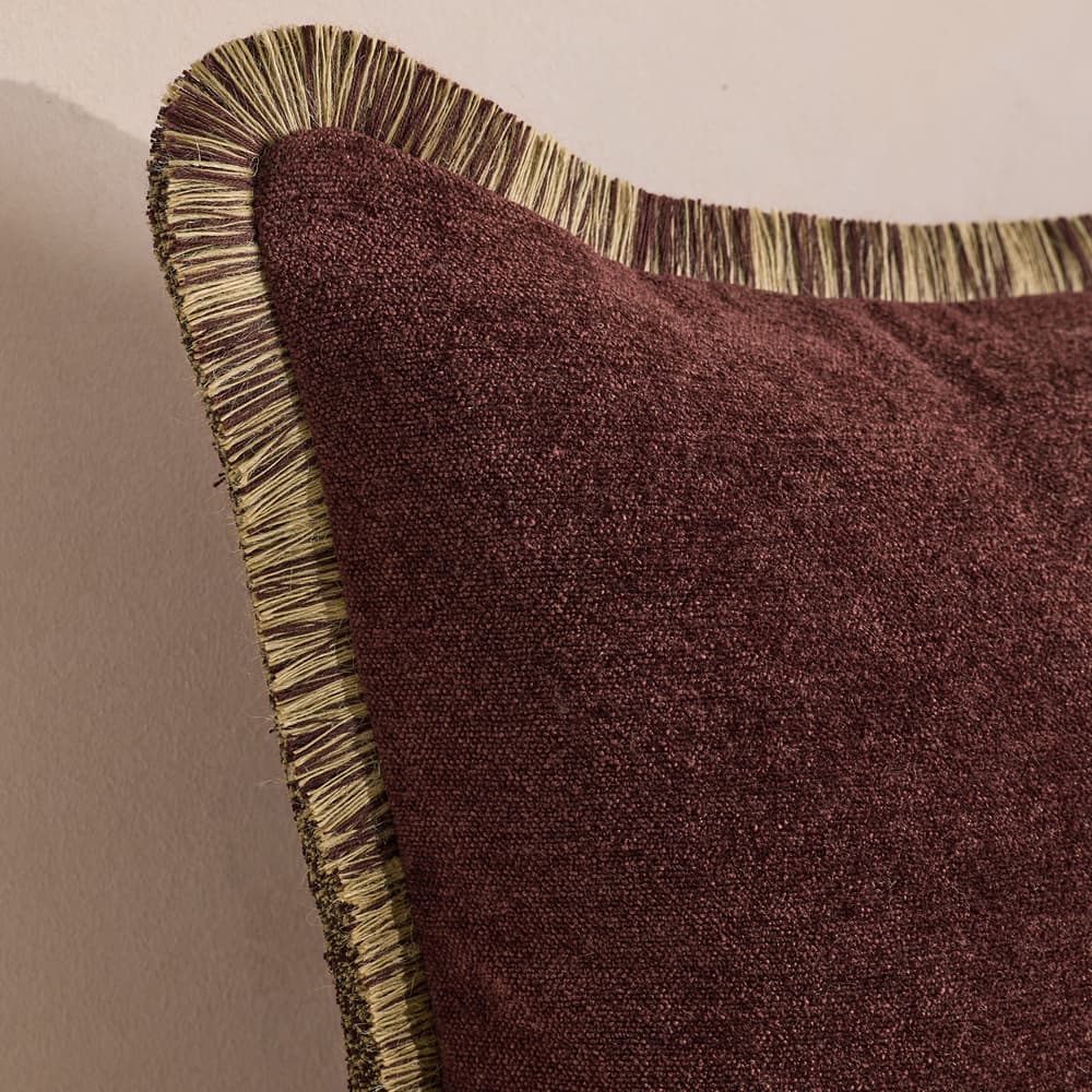 Orlaine Square Cushion - Bordeaux - Images - Image 3