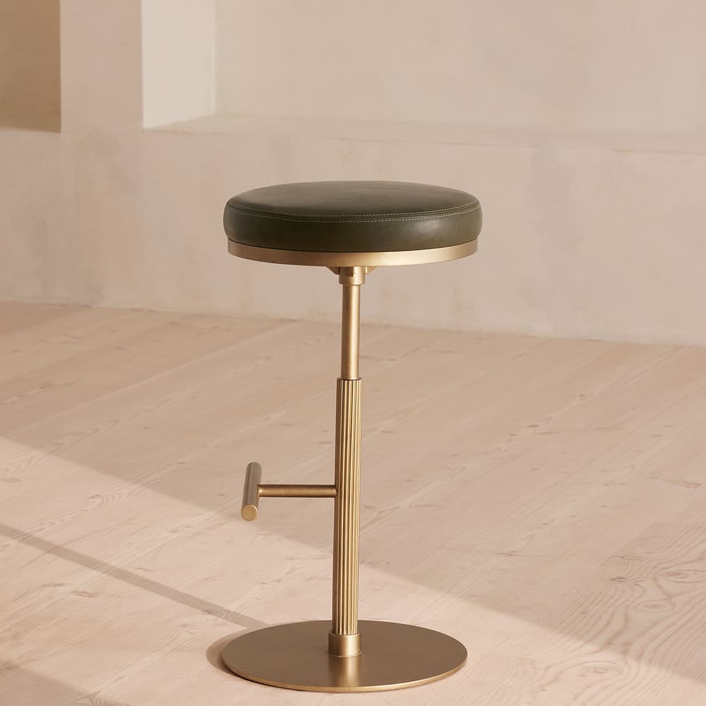 Wardell Barstool - Leather - Moss - Images - Image 3