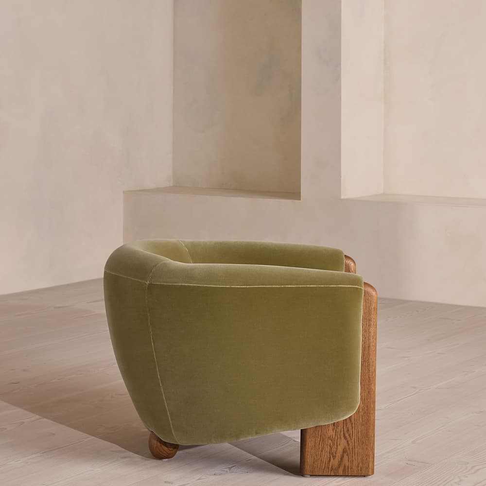 Winnie Armchair - Velvet - Lichen - US - Images - Image 3