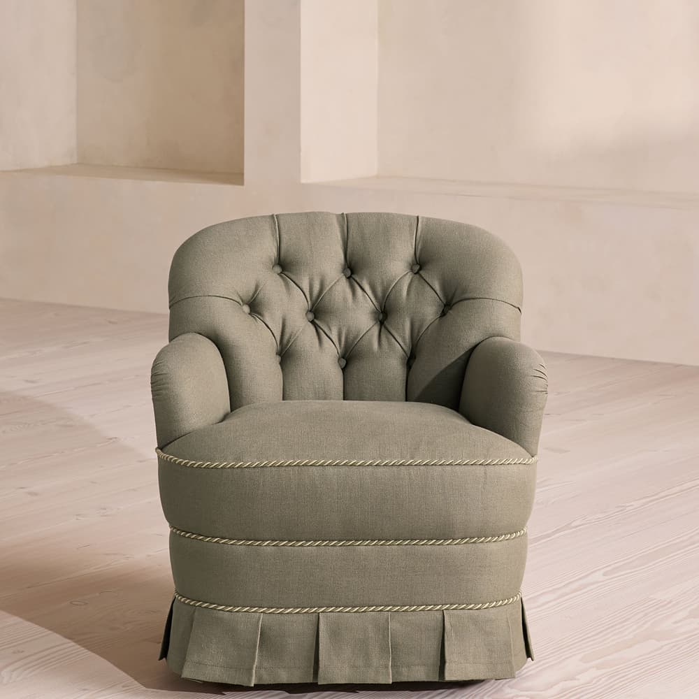 Rosie Armchair - Linen - Sage - UK - Listing - Image 3