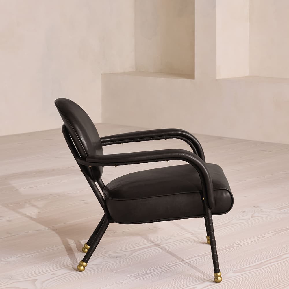 Milo Armchair - Leather - Black UK - Images - Image 3