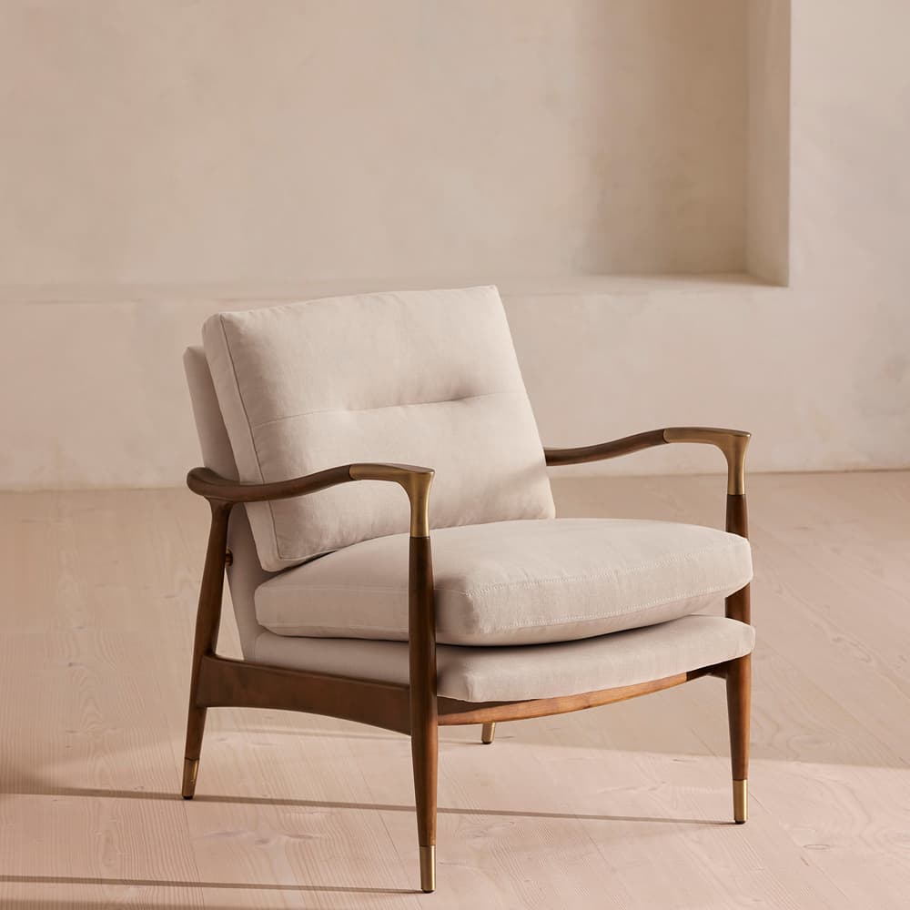 Theodore Armchair - Linen - Natural - Listing - Image 3