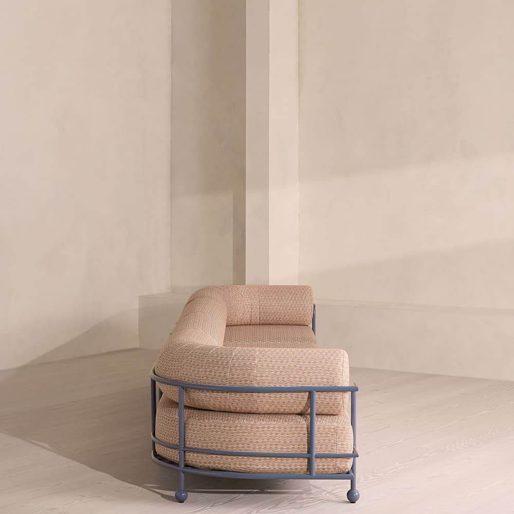 Gaspard 5-Seater Outdoor Sofa - Pierre Frey - Cassis - Images - Image 3