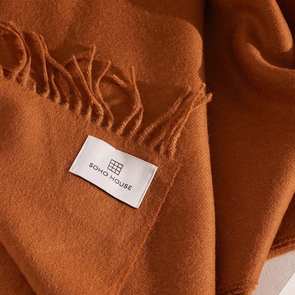 Maria Alpaca Throw - Burnt Orange - Images - Image 3