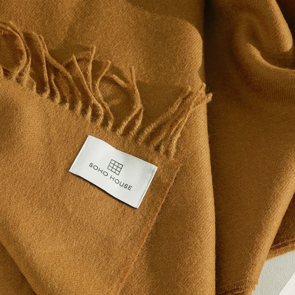 Maria Alpaca Throw - Ochre - Images - Image 3