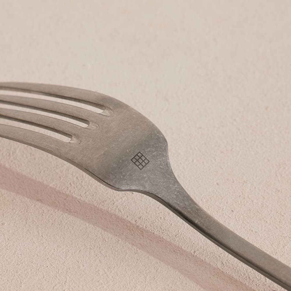 Stonewashed Dinner Fork - Set of Four - Images - Image 3