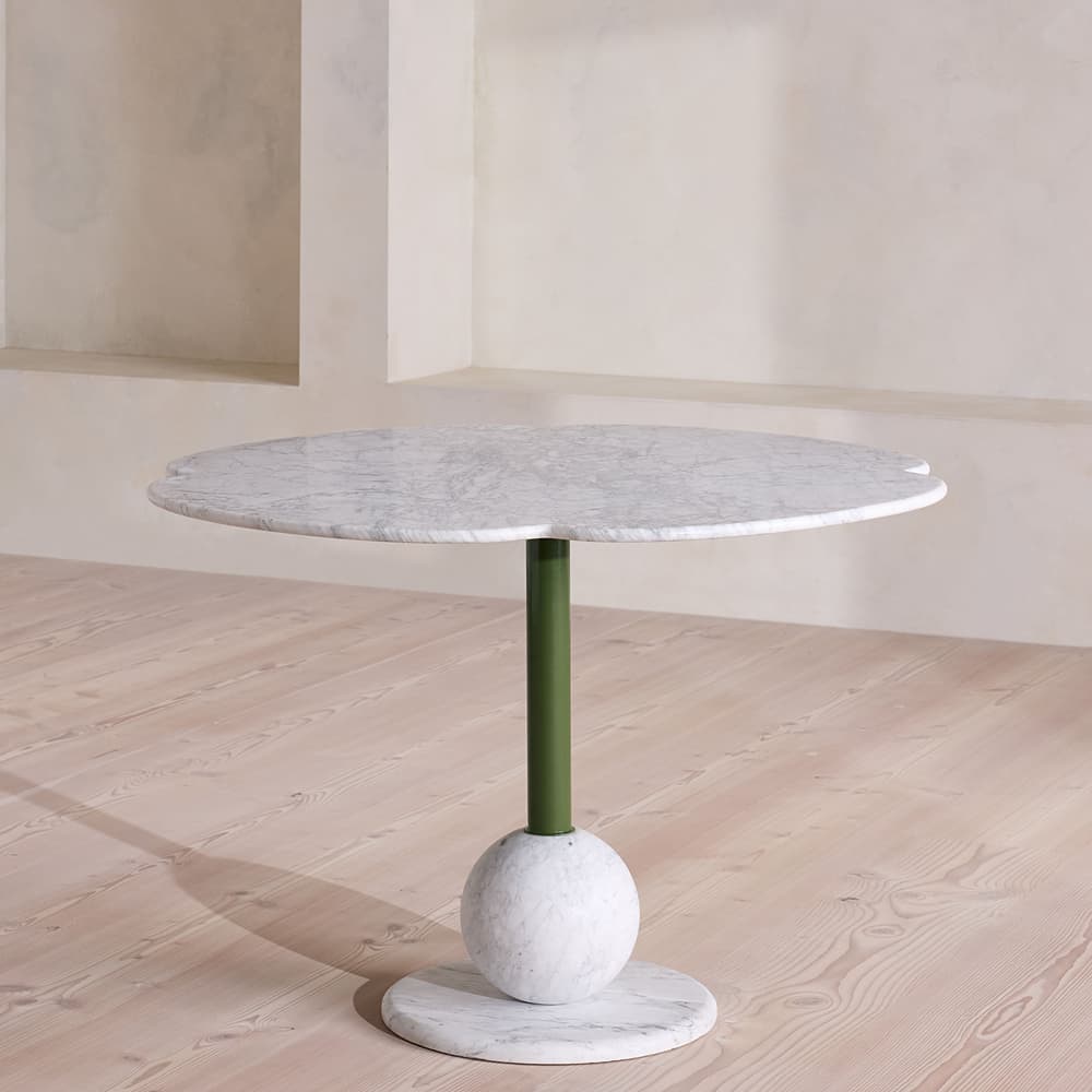 Vito Outdoor Dining Table - Carrara Marble - Listing - Image 3