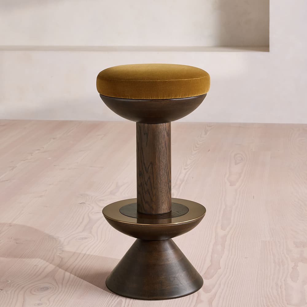 Lennie Barstool - Velvet - Mustard - UK - Listing - Image 3