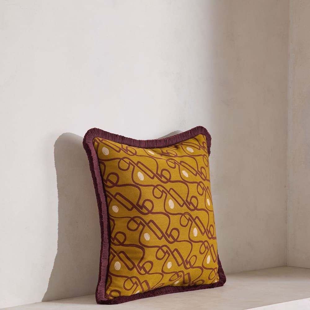 Tilney Square Cushion - Ochre - Listing - Image 3