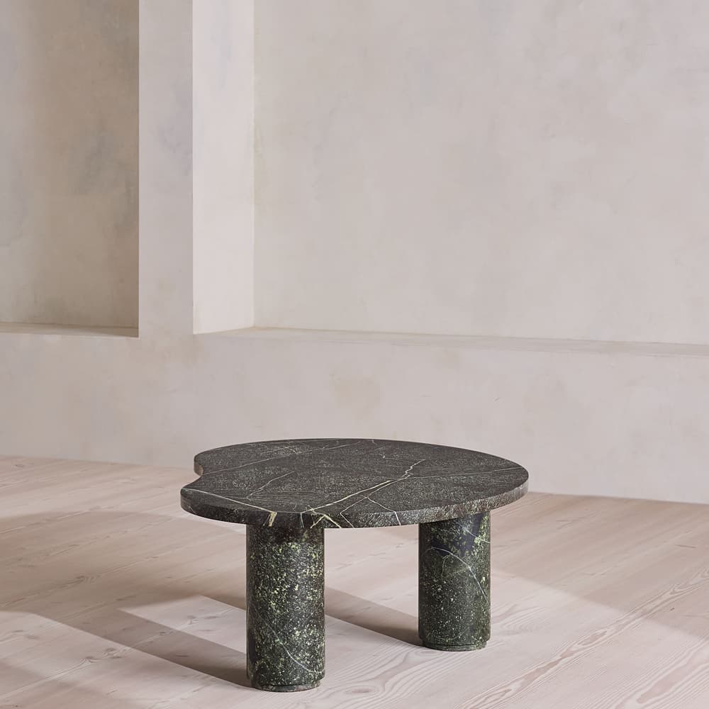 Tisbury Oval Coffee Table - Verde Bosque Marble - Images - Image 3