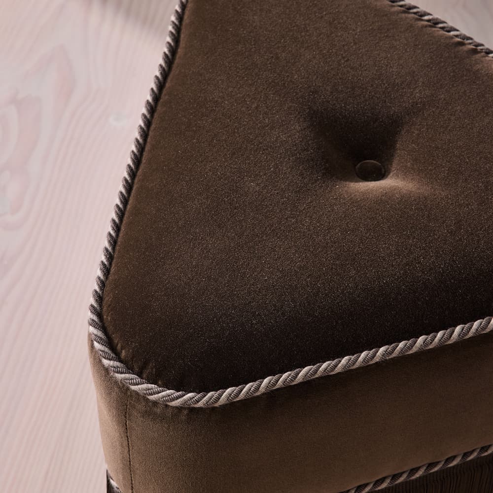 Marta Footstool - Velvet - Chocolate - UK - Images - Image 3