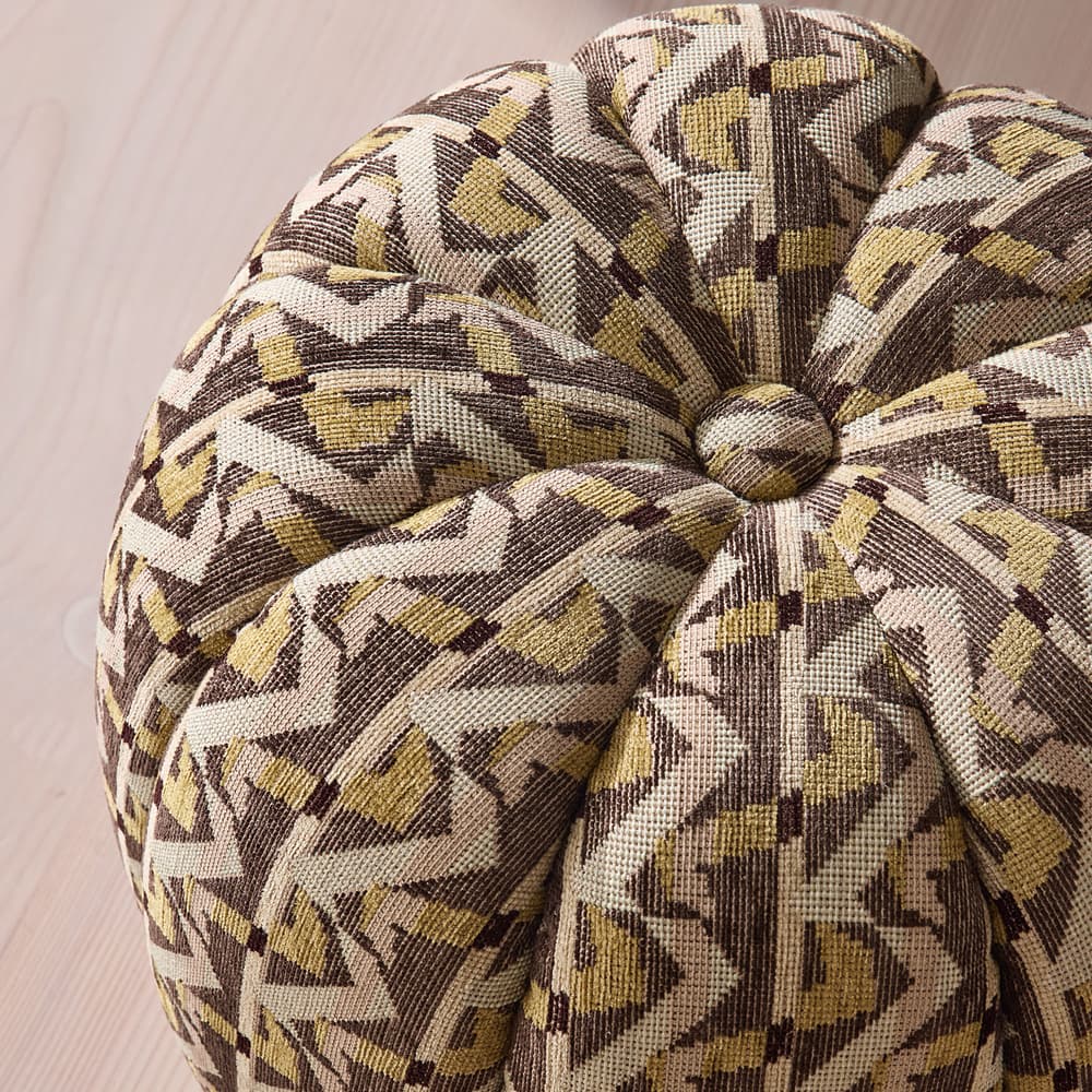 Sofia Footstool - Fulton Jacquard - Sage - UK - Images - Image 3