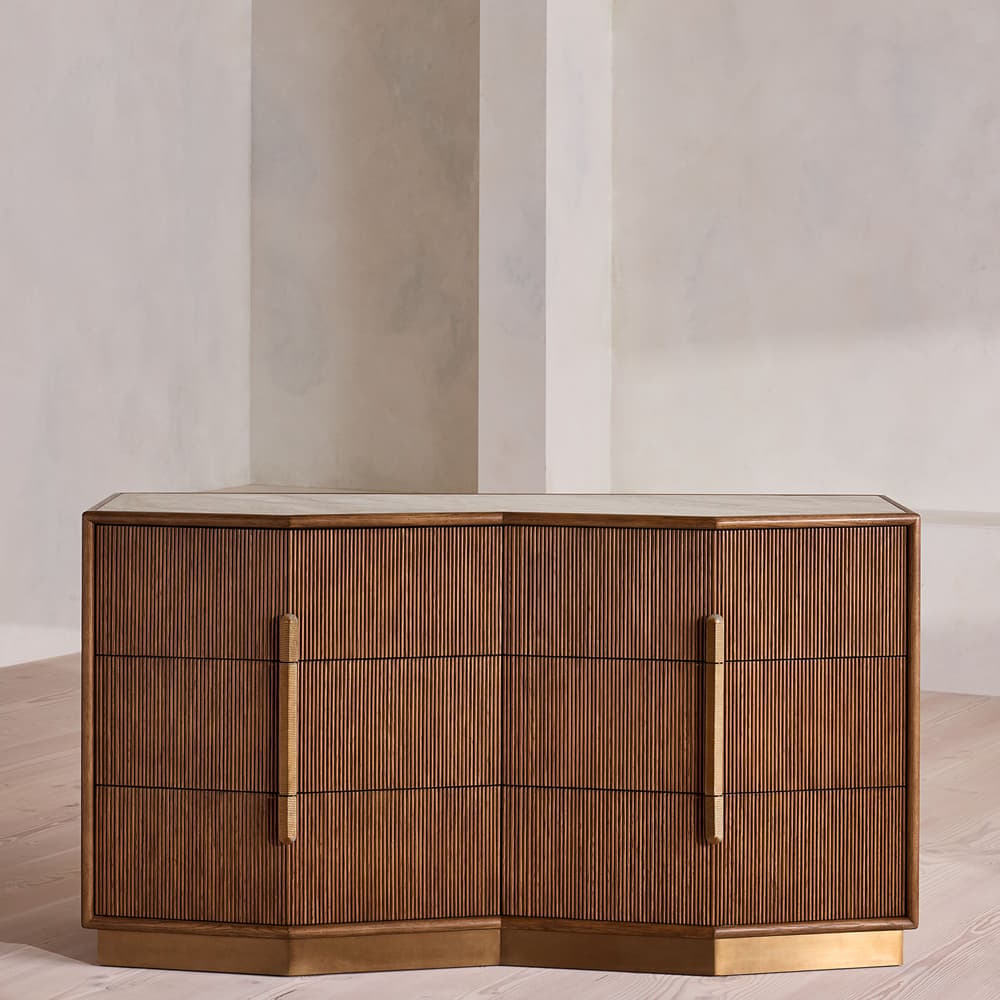 Silvio Six Drawer Dresser - Royal Diana Marble - Listing - Image 3