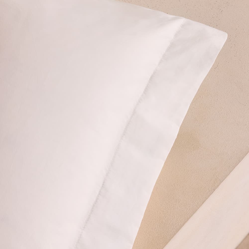 House Pillowcase White - King - Set of Two - Images - Image 3