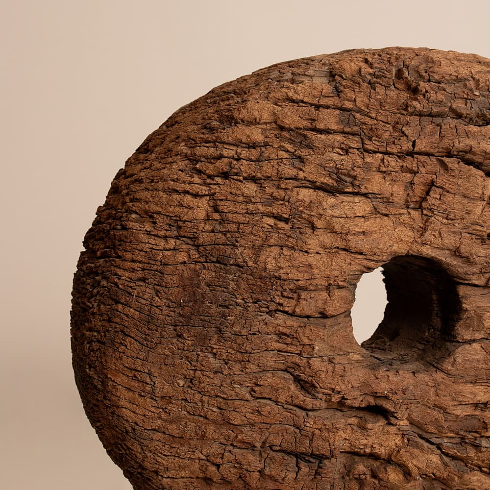 Vintage Sculptural Wheel - Wood - France - Images - Image 3