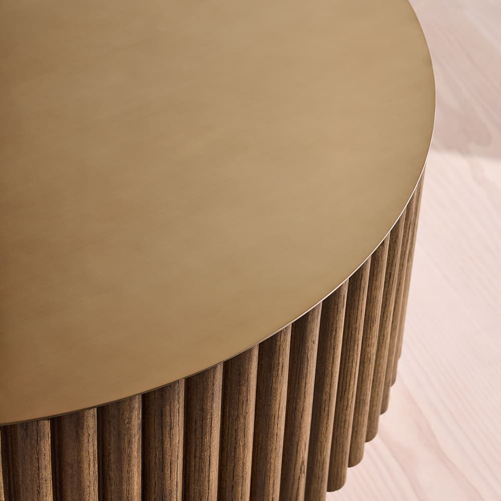 Barrel Coffee Table - Dark Oak - Images - Image 3