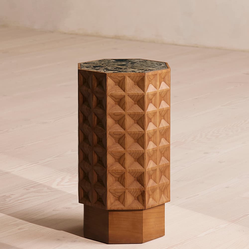 Dante Side Table - Dark Emperador Marble - Listing - Image 3