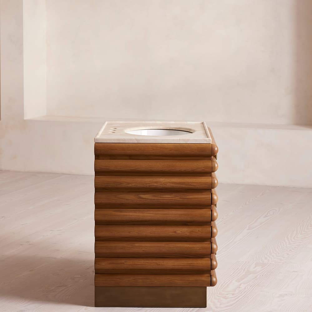 Harrison Single Vanity Unit - Royal Diana Marble - Images - Image 3