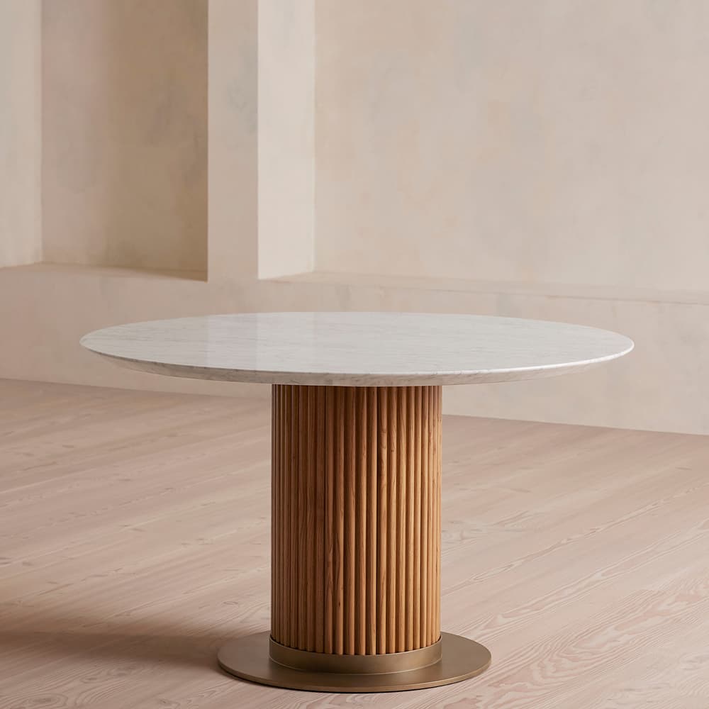 Murcell Round Dining Table - Carrara Marble - Listing - Image 3