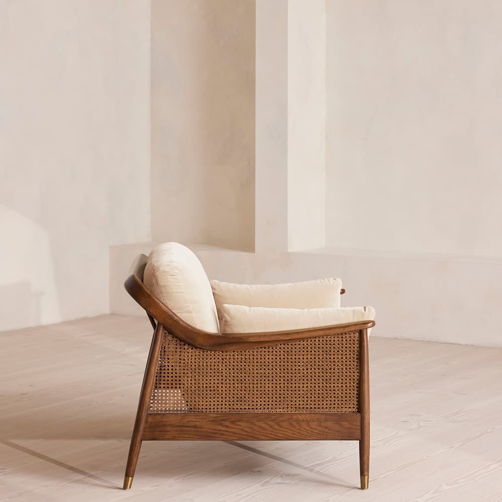 Atlanta Loveseat - Velvet - Porcelain - Images - Image 3