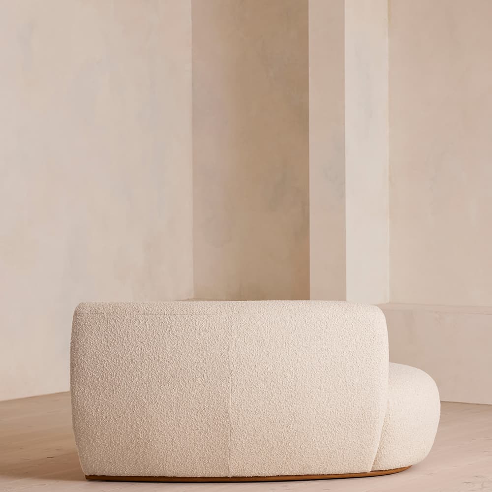 Aline Serpentine Sectional Sofa - Middle Section - Natural Boucle - US - Image 3