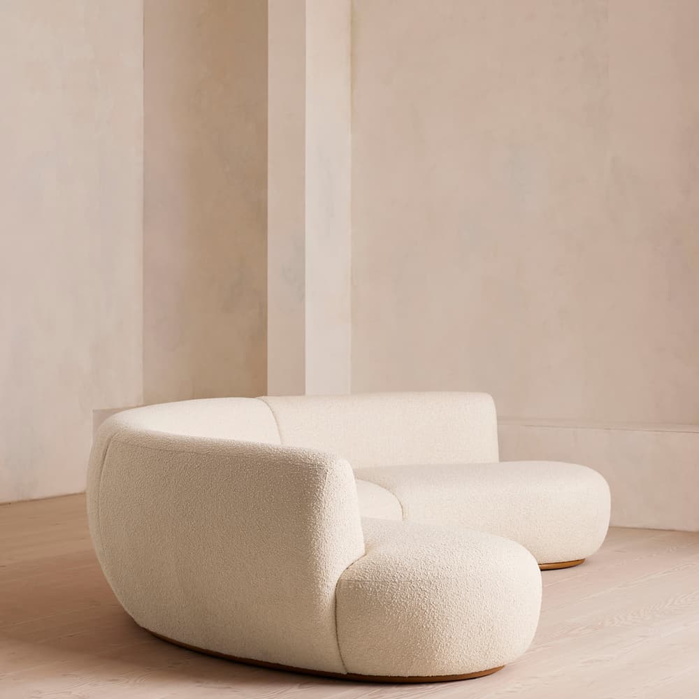 Aline Serpentine Modular Sofa - Four Seater - Natural Boucle - UK - Images - Image 3