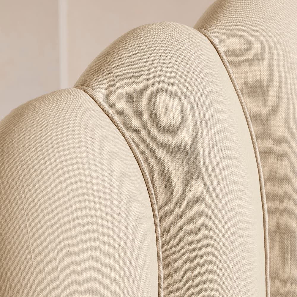 Manette Bed - King - Linen - Bisque - Images - Image 3