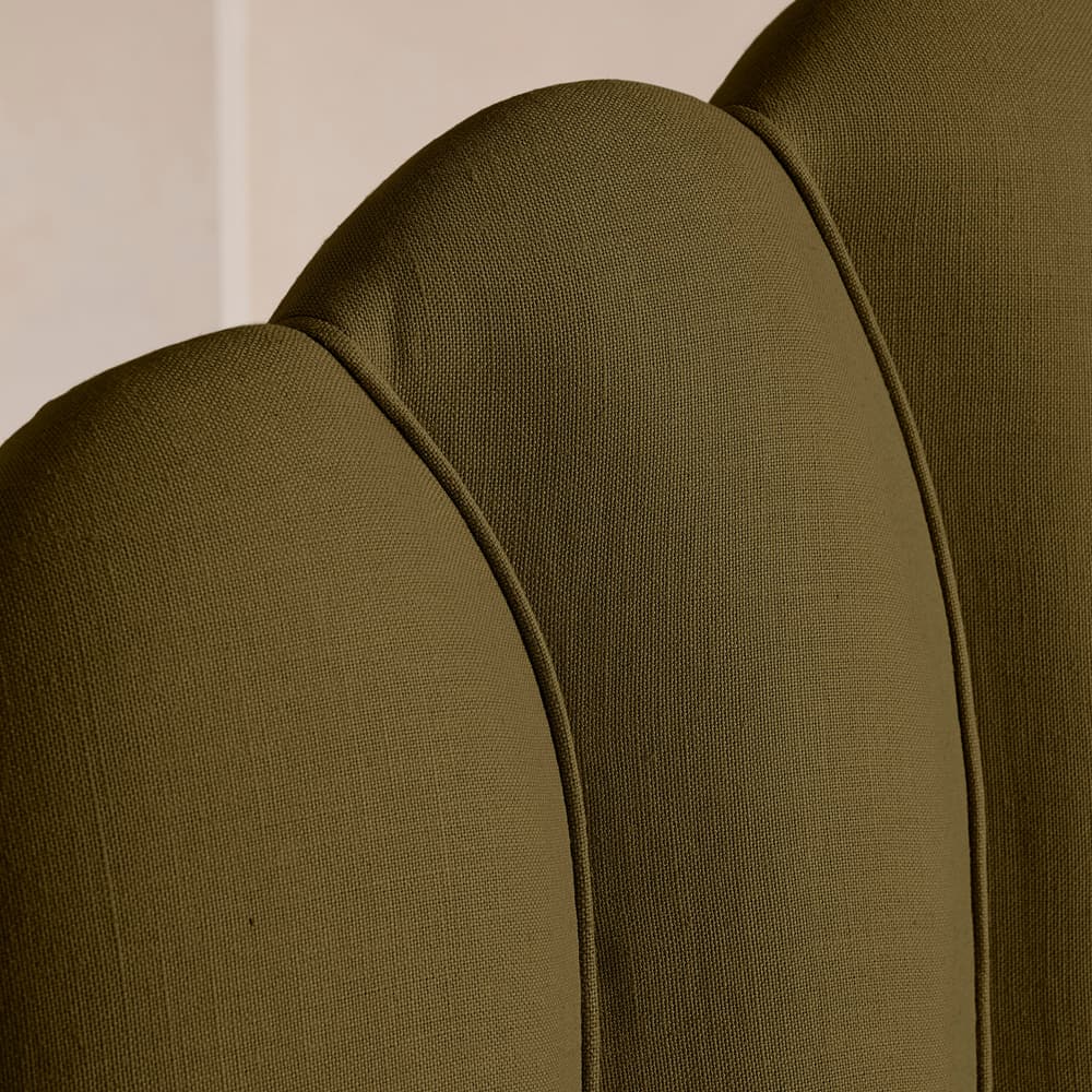 Manette Bed - King - Linen - Olive - Images - Image 3