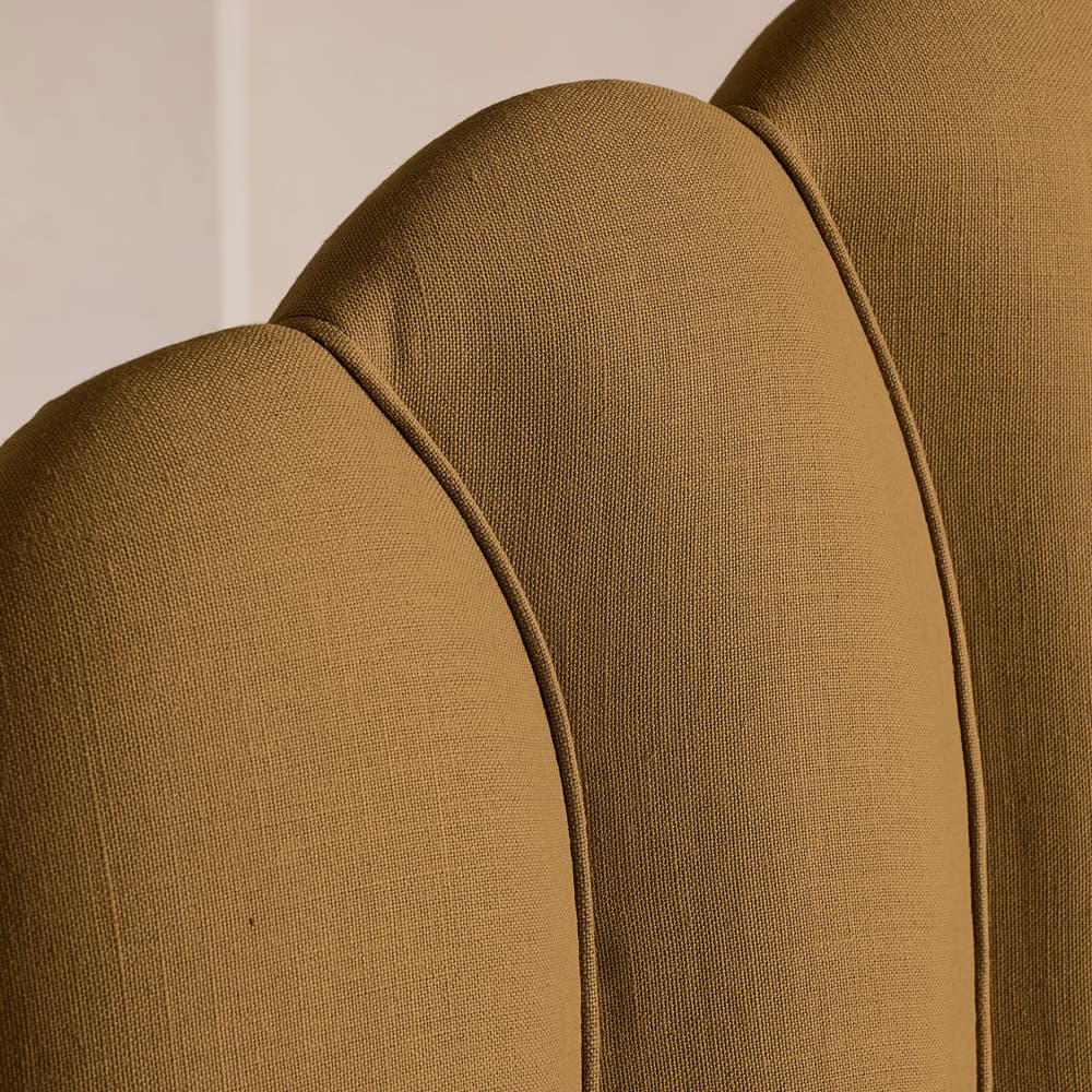 Manette Bed - King - Linen - Ochre - Images - Image 3