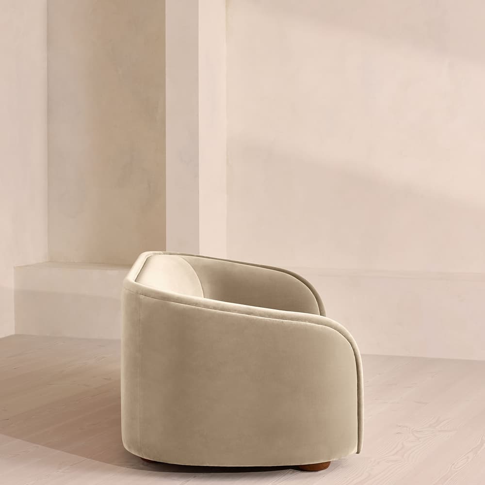 Conall Three Seater Sofa - Velvet - Oyster - US - Images - Image 3