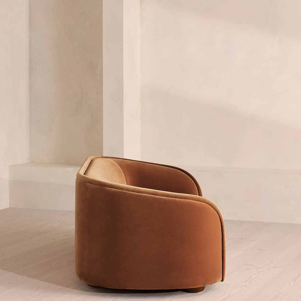 Conall Three Seater Sofa - Velvet - Cinnamon - US - Images - Image 3