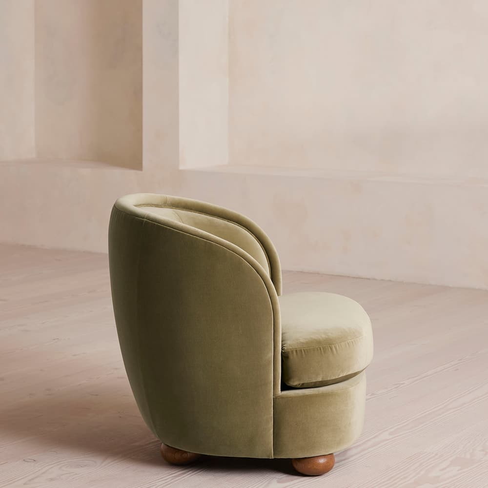 Blair Tub Armchair - Velvet - Lichen - Images - Image 3