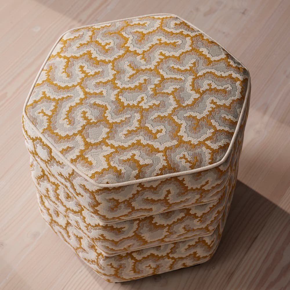 Lyla Footstool - Lophelia Jacquard - Pink - US - Listing - Image 3