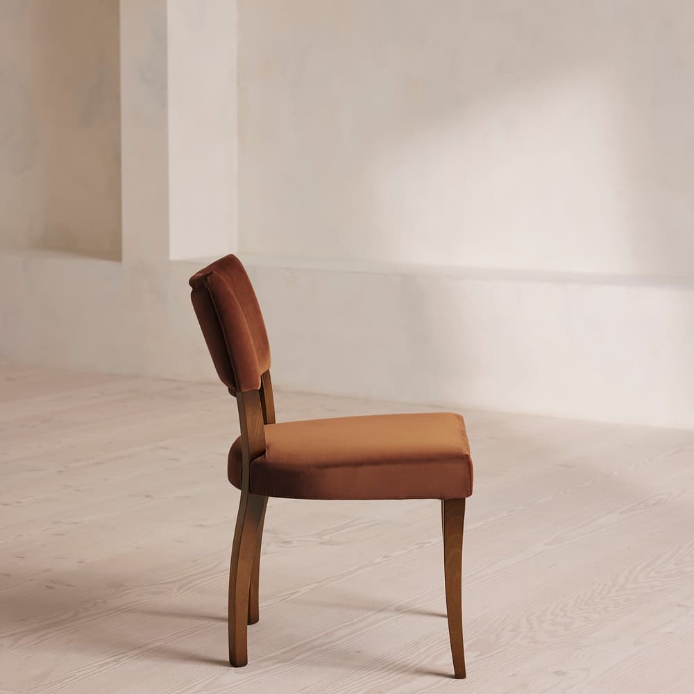 Pair of Molina Dining Chairs - Velvet - Cinnamon - UK - Images - Image 3