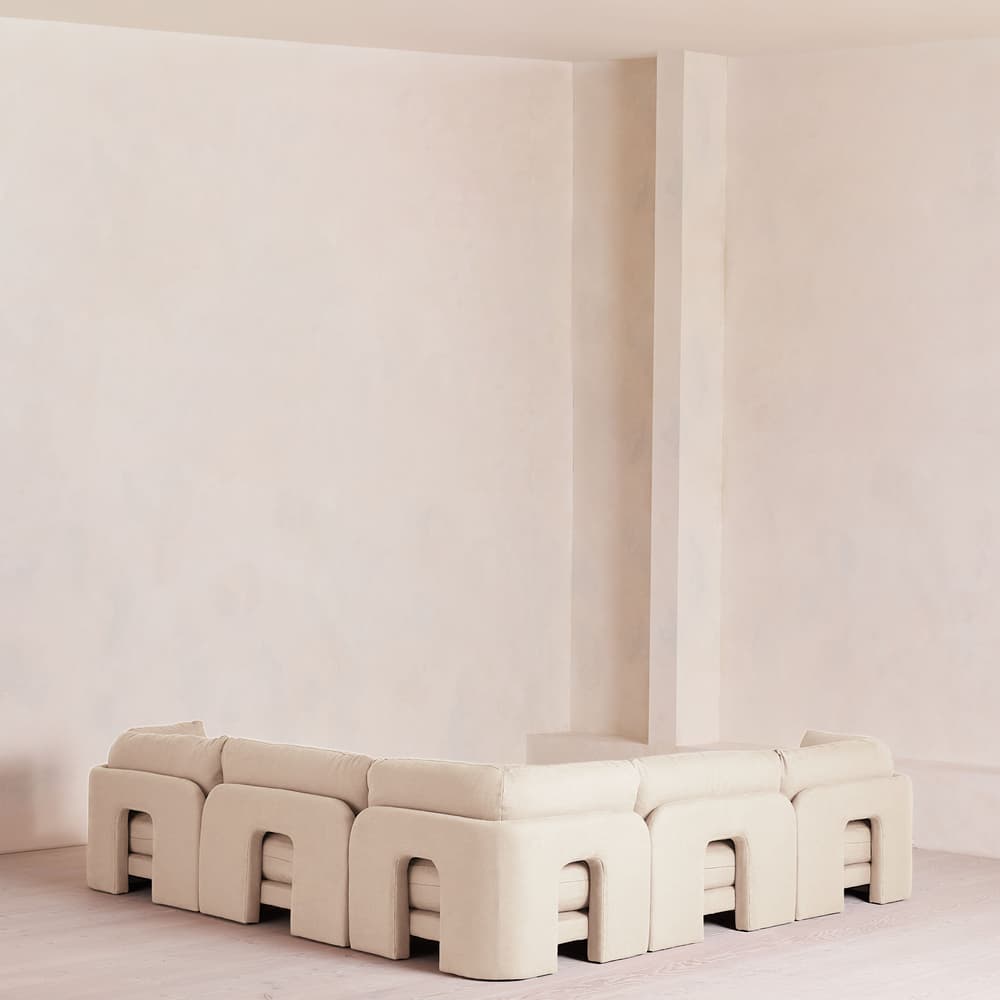 Odell Modular Sofa - Corner Sofa - Linen - Bisque - Images - Image 3