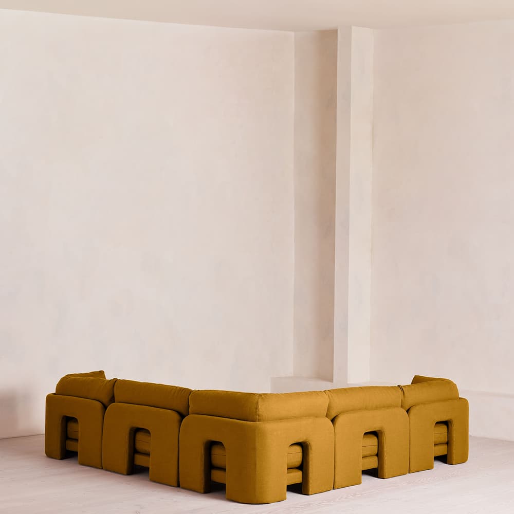 Odell Modular Sofa - Corner Sofa - Linen - Turmeric - UK - Images - Image 3