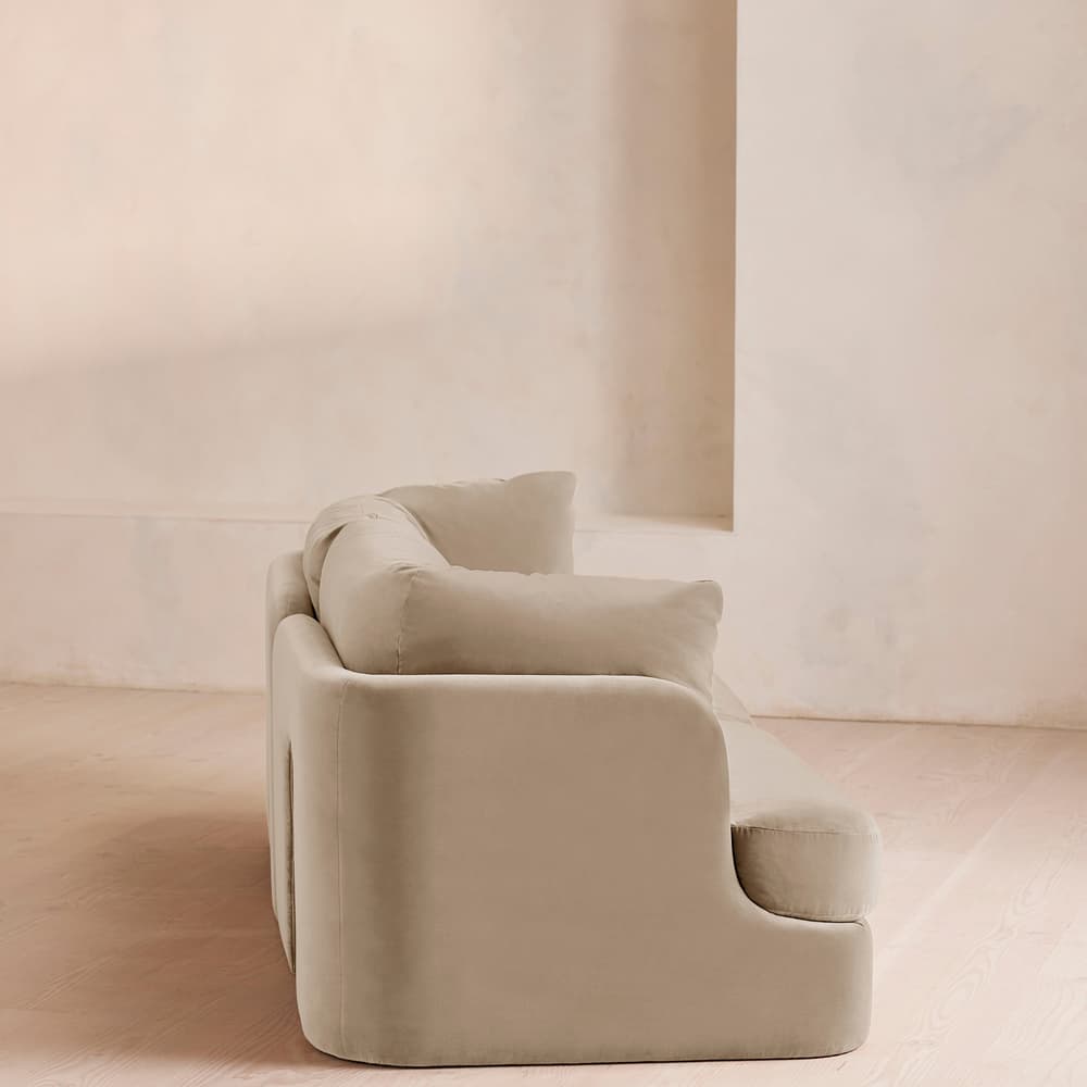 Odell Modular Sofa - Three Seater - Velvet - Oyster - UK - Images - Image 3