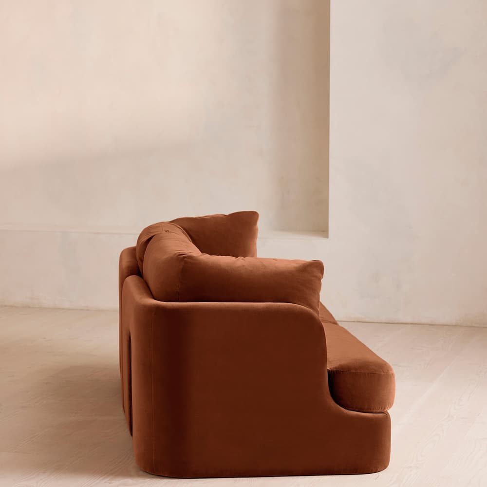 Odell Modular Sofa - Three Seater - Velvet - Cinnamon - UK - Images - Image 3