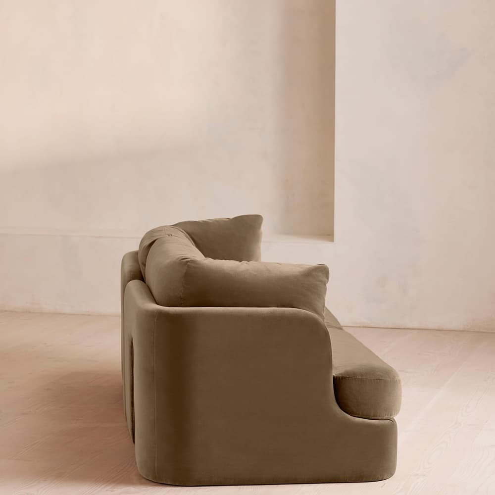 Odell Modular Sofa - Three Seater - Velvet - Truffle - UK - Images - Image 3