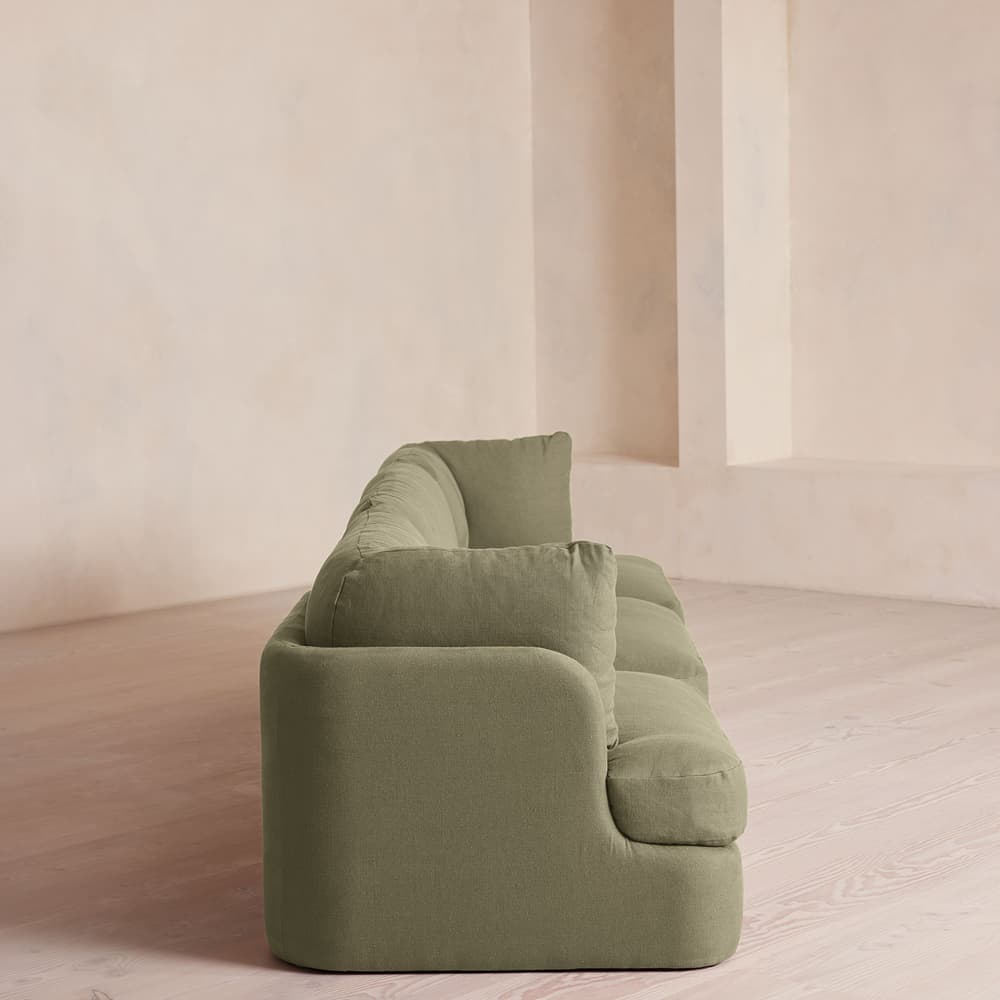 Odell Modular Sofa - Four Seater - Linen - Sage - Images - Image 3