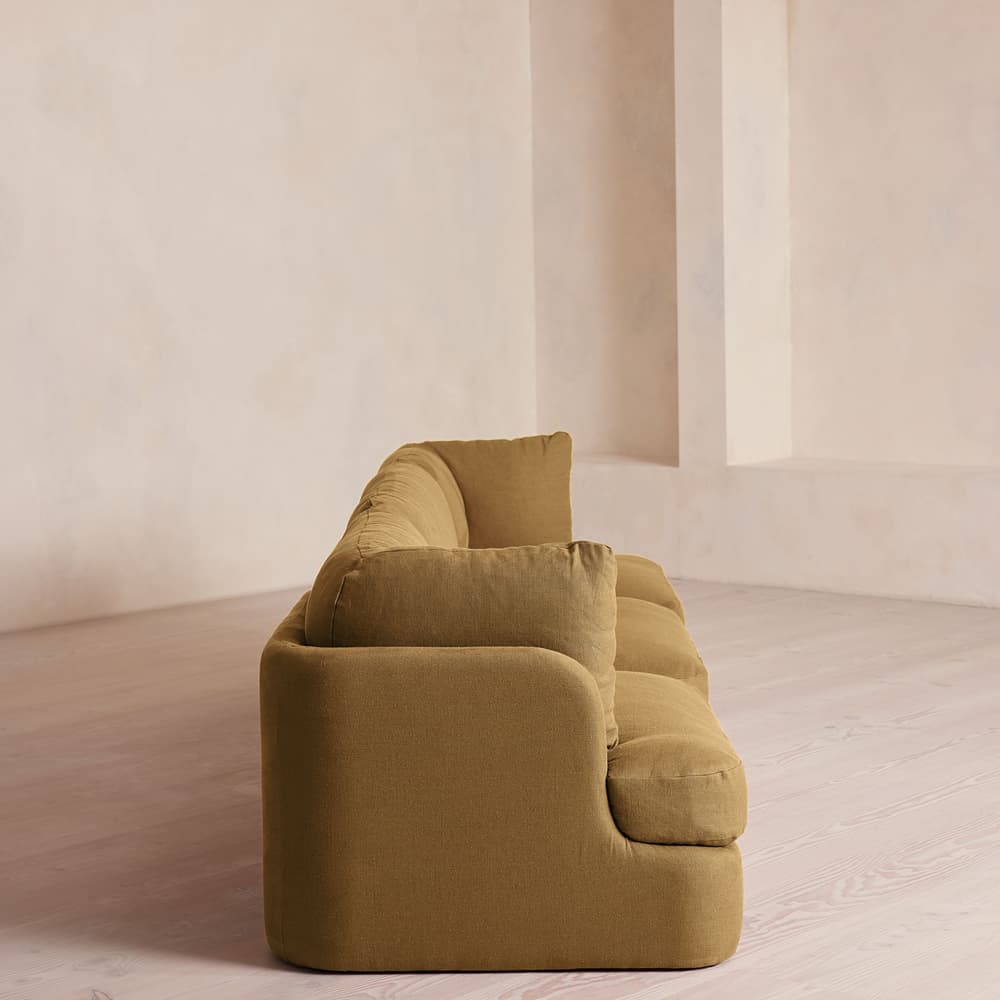 Odell Modular Sofa - Four Seater - Linen - Ochre - Images - Image 3