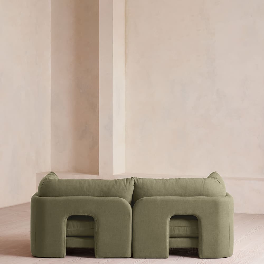 Odell Modular Sofa - Three Seater - Linen - Sage - Lifestyle - Image 3