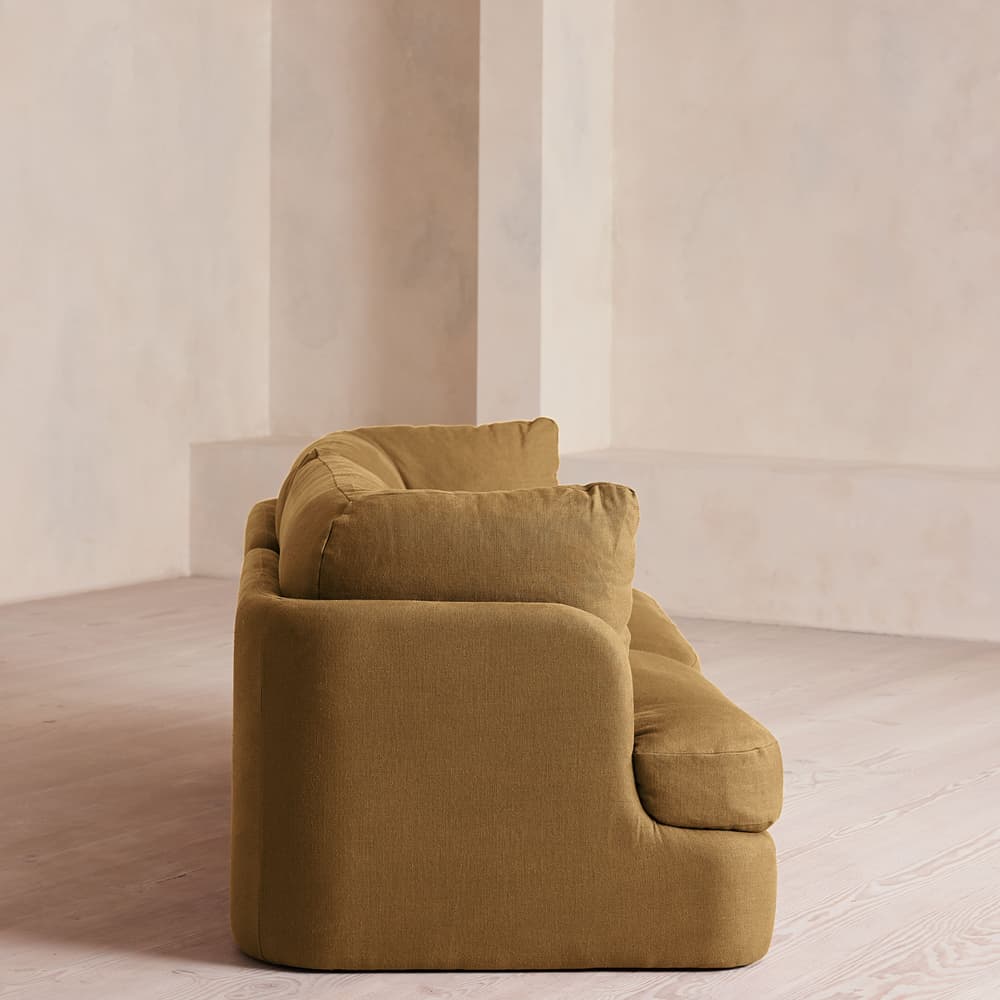 Odell Modular Sofa - Three Seater - Linen - Ochre - Images - Image 3