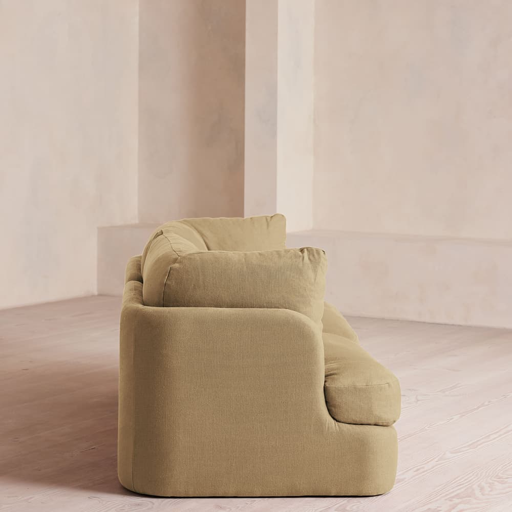 Odell Modular Sofa - Three Seater - Linen - Wheat - Images - Image 3