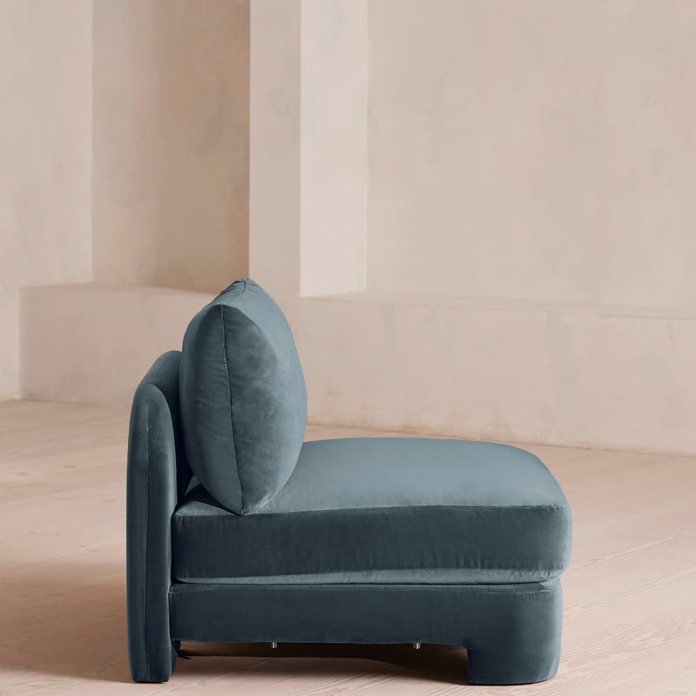 Odell Right Arm Module - Velvet - Grey Blue - Image 3
