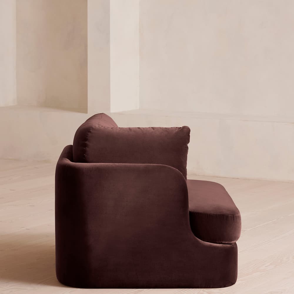 Odell Deeper Sit Sectional Sofa - Corner Module - Aubergine Velvet - US - Image 3