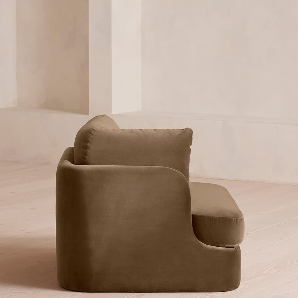 Odell Modular Sofa - Corner Module - Velvet - Truffle - UK - Image 3