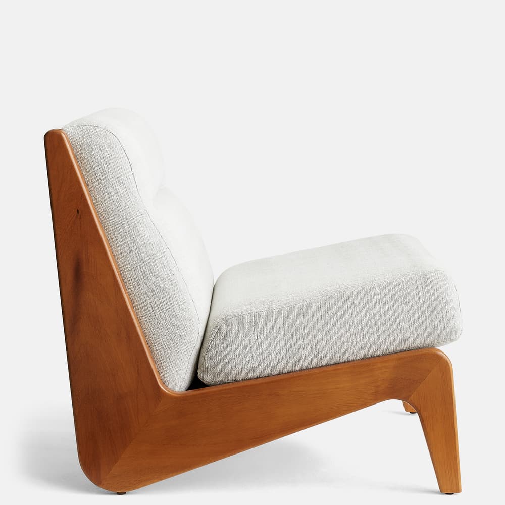 Fletcher Outdoor Armless Chair - Natural - Images - Image 3