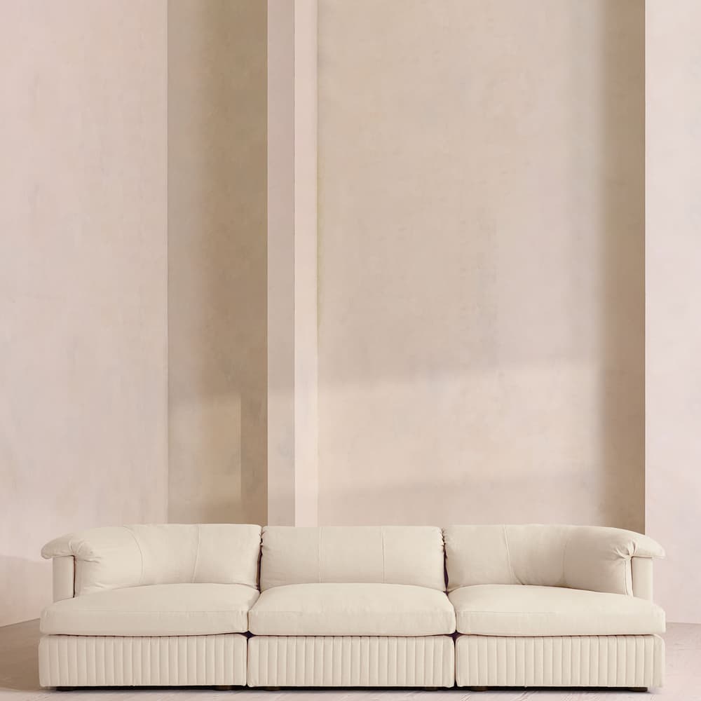 Oona Sectional Sofa - Four Seater - Linen - Bisque - US - Listing - Image 3