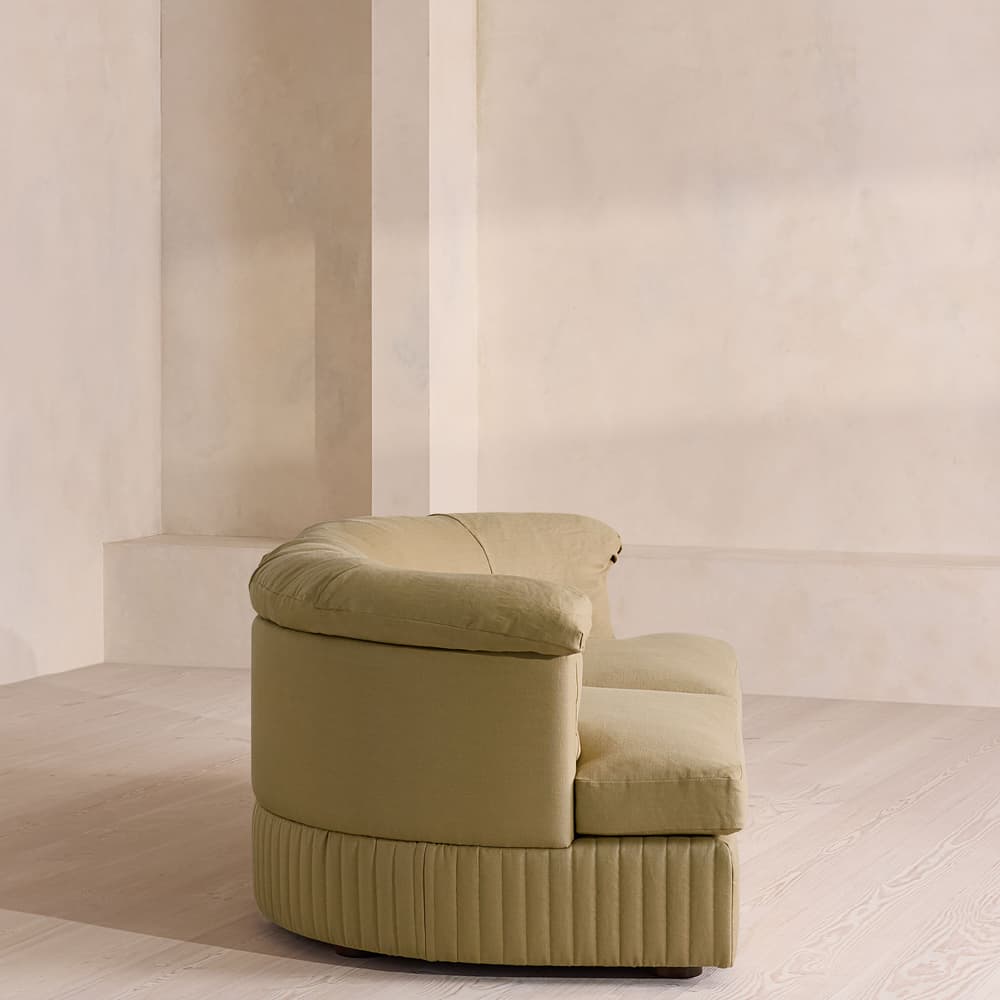 Oona Sectional Sofa - Three Seater - Linen - Wheat - US - Images - Image 3